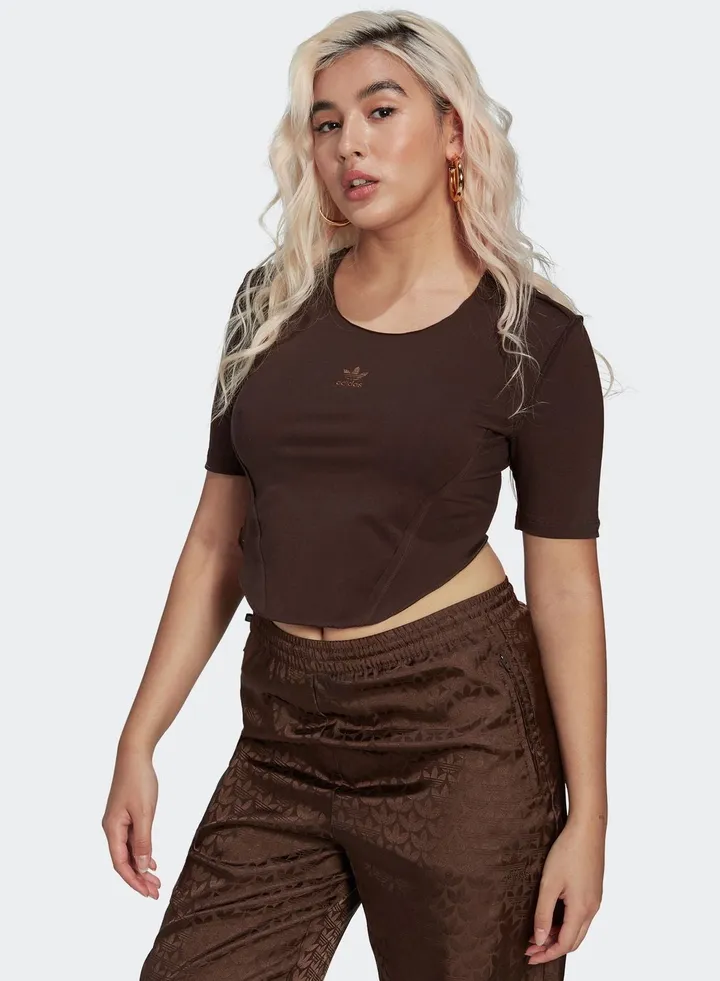 Trefoil Cropped T-Shirt