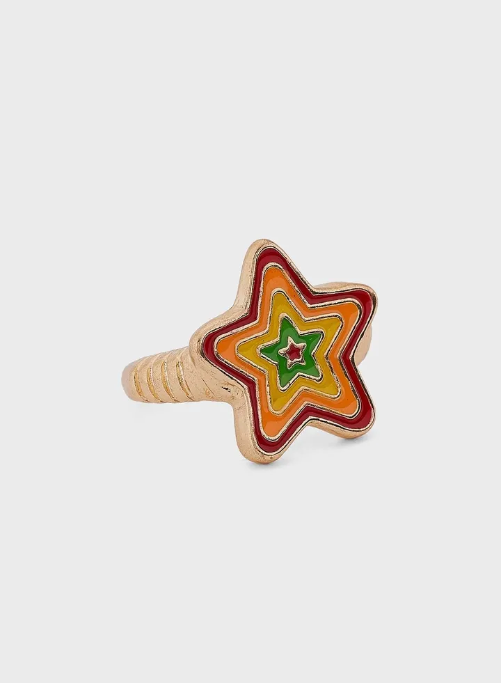 Star Enamel Ring