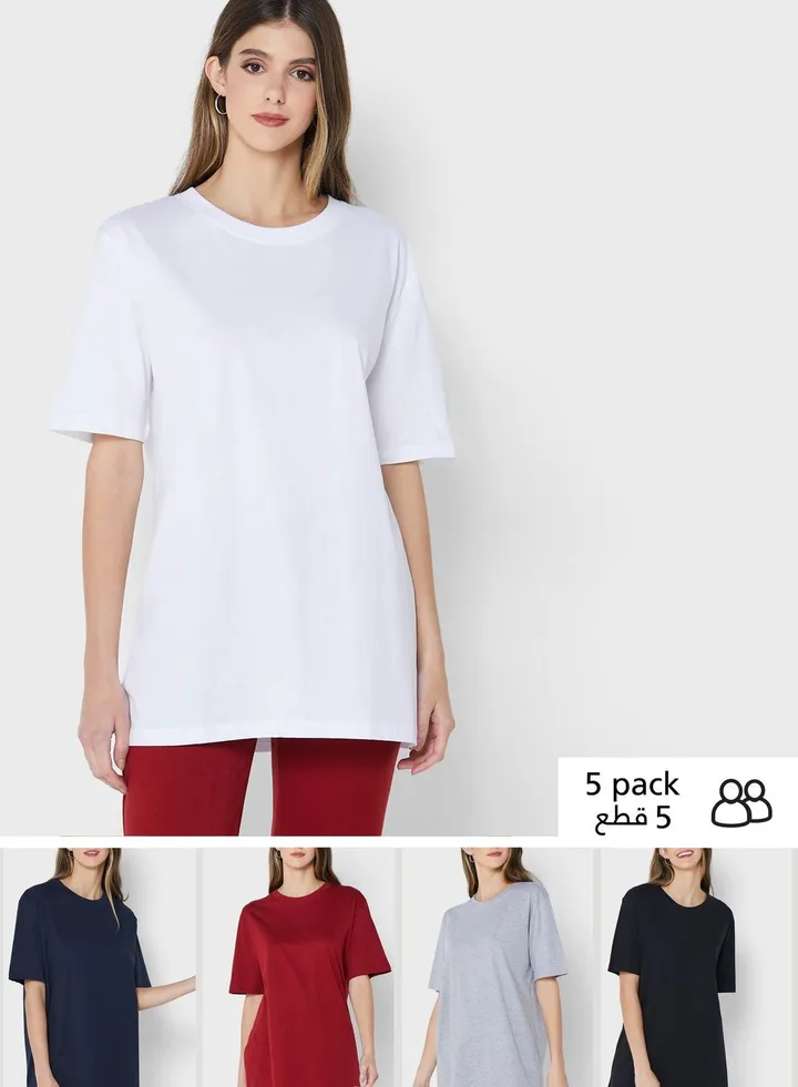 5 Pack Oversized T-Shirt