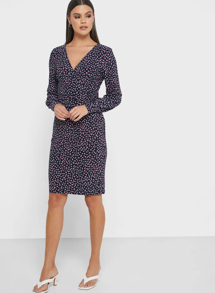 Sydnie Side Tie Wrap Dress