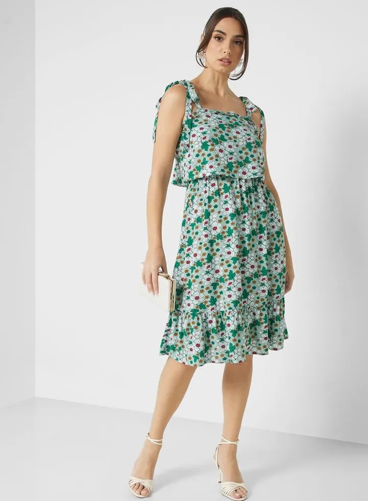 Ditsy Print Dress