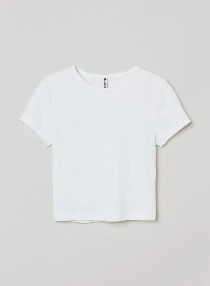 Crew Neck Crop Top