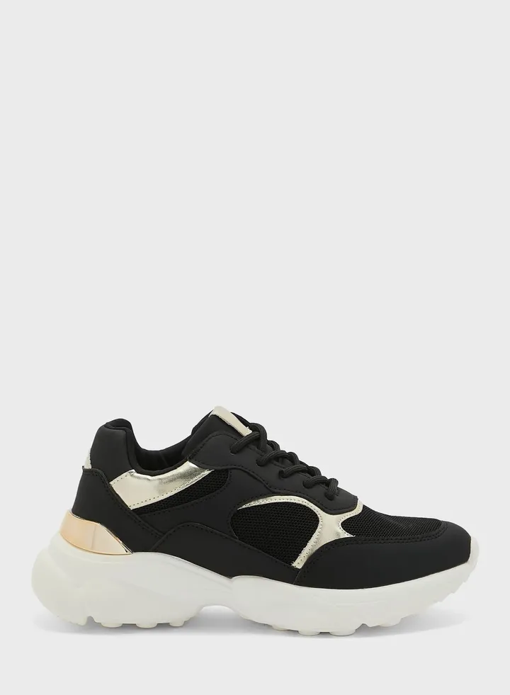 Metallic Detail Sneaker
