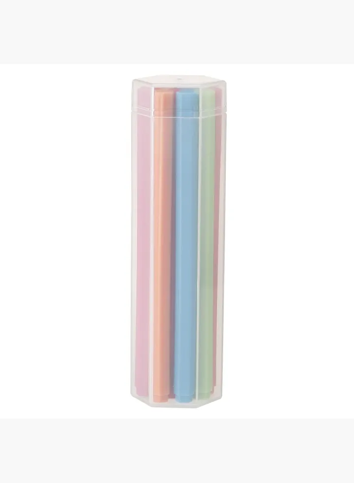 Water-Based Hexagon Color Pen Set, 10 Colors, Multicolor