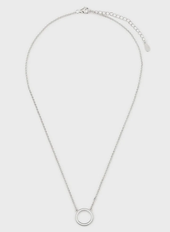 Enamel Circle Necklace