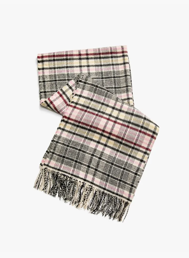 Plaid Scarf Soft Pile
