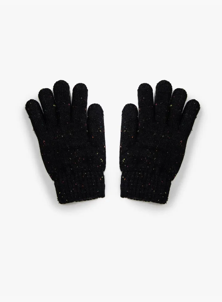 Knit Gloves Fleece Lined