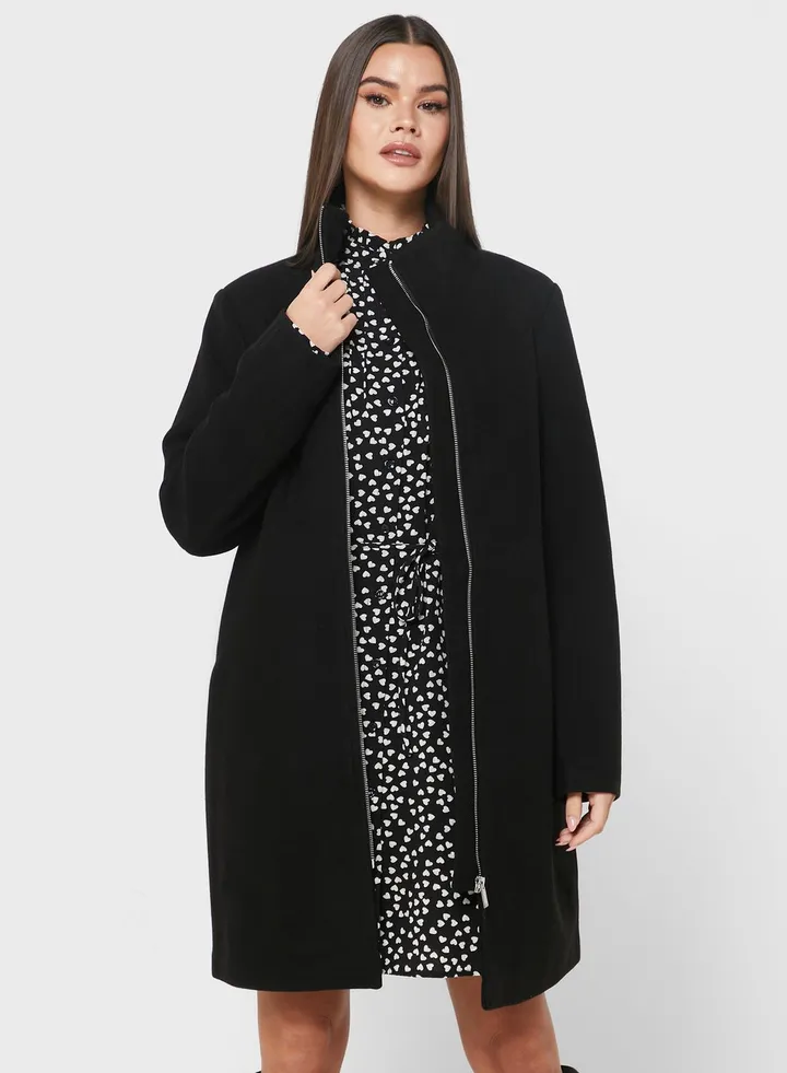Zip Detail Coat