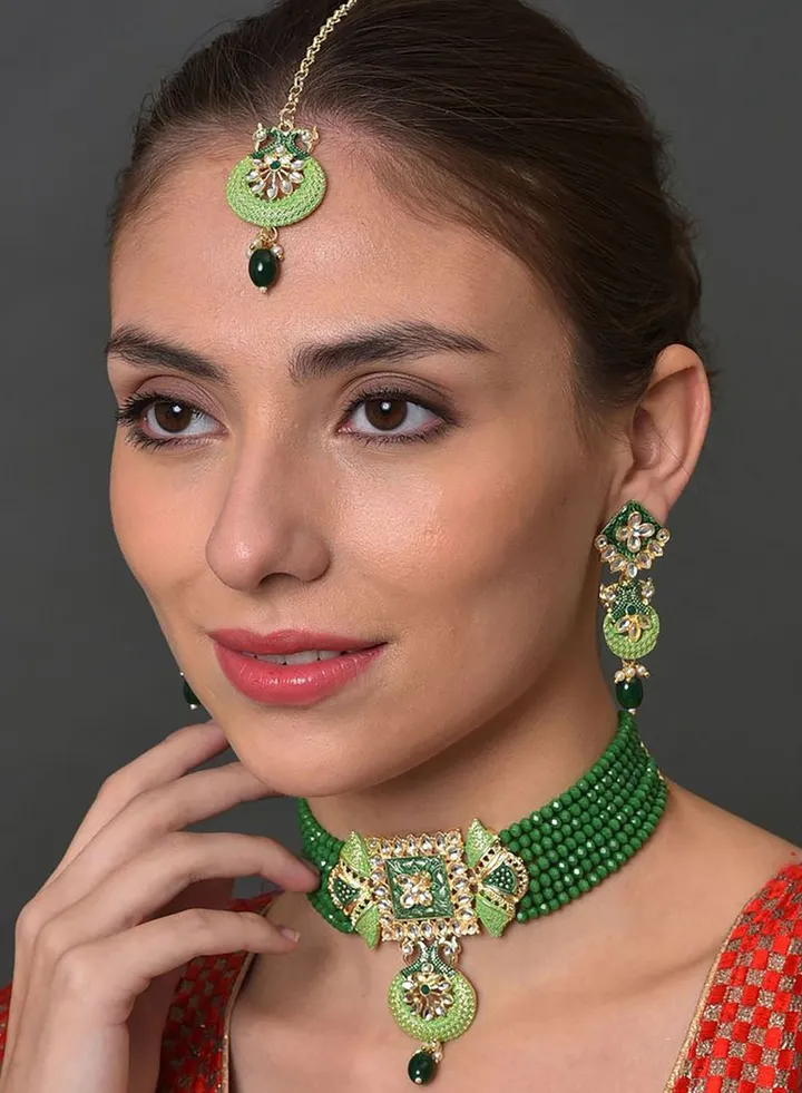 Kundan Gold Plated Necklace Set