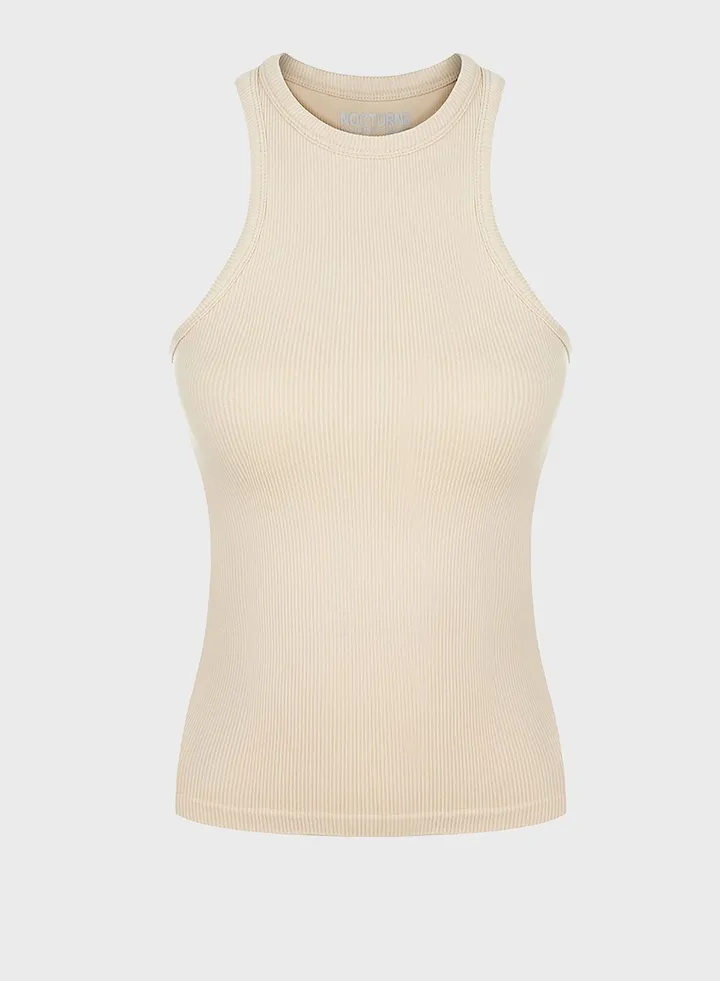 Round Neck Strap Top
