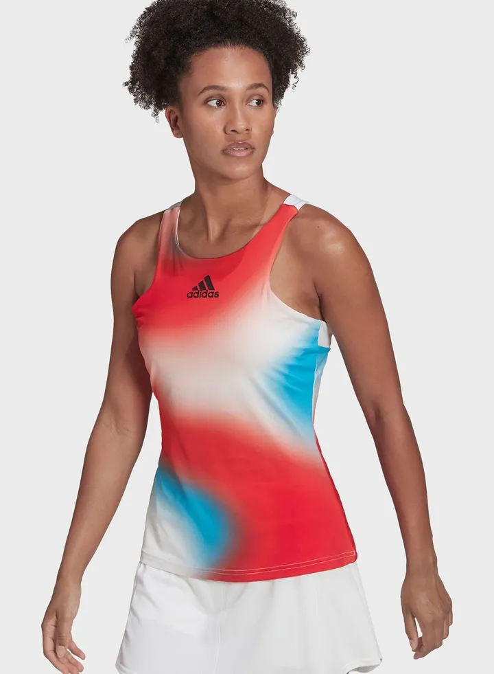Melbourne Tennis Printed Y-Tank Top