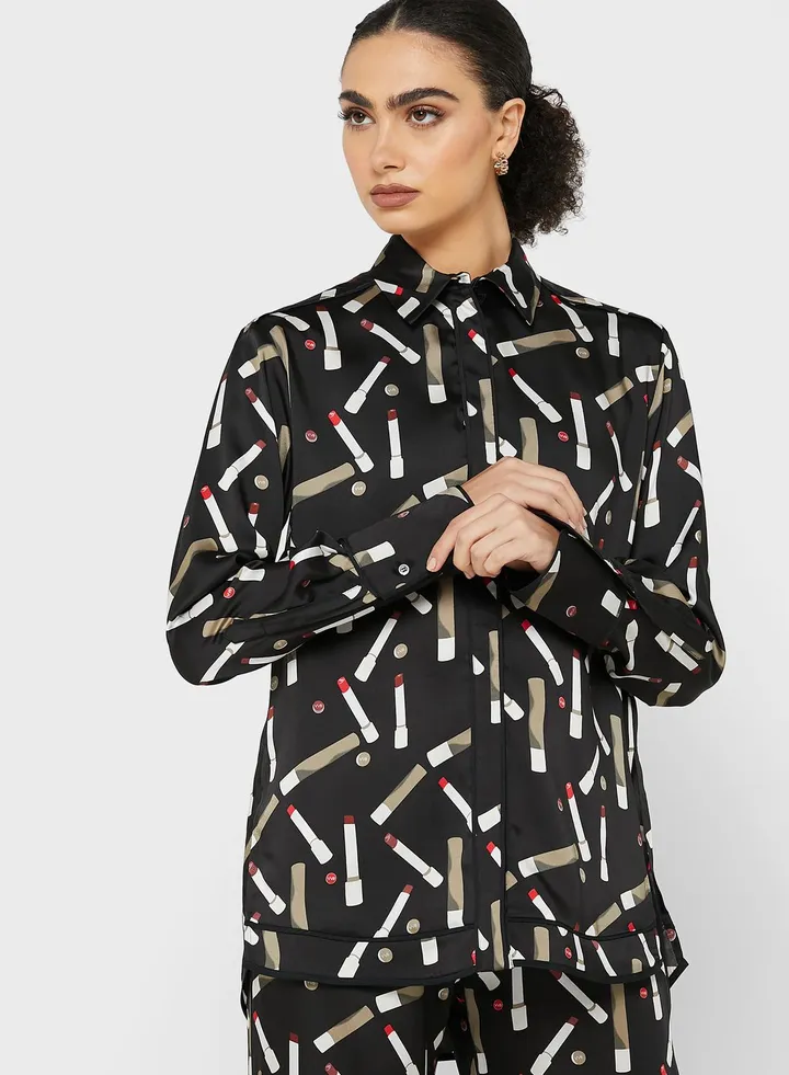 Printed Oversized Shirt
