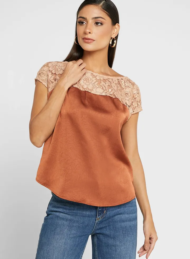 Lace Detail Top