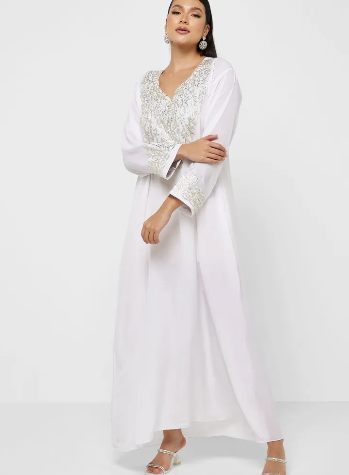 Embellished Detail Jalabiya