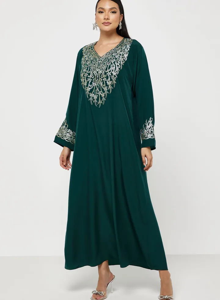 Embellished Detail Jalabiya