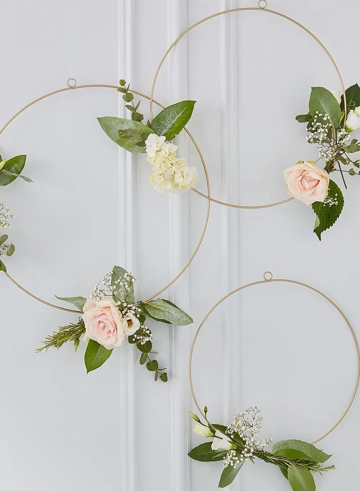 Decorative Floral Hoops