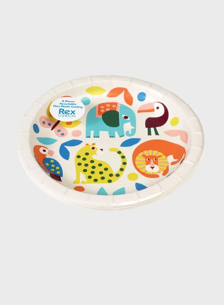 Wild Wonders Paper Plates (Pack Of 8)