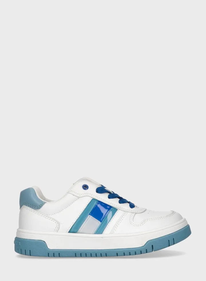 Kids Flag Lace Up Sneakers