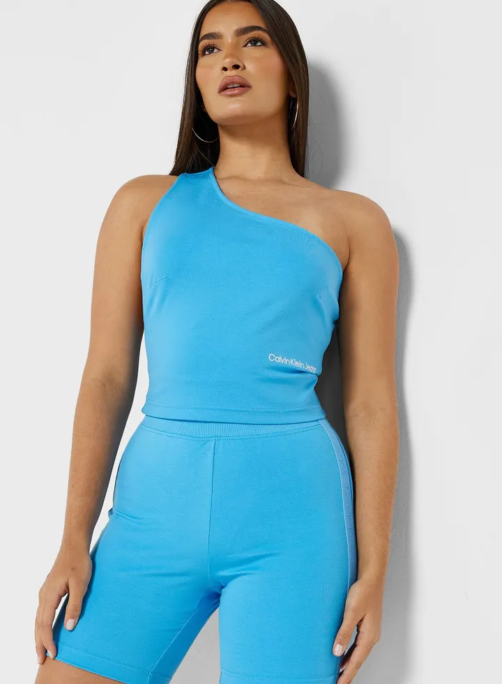 One Shoulder Knitted Top