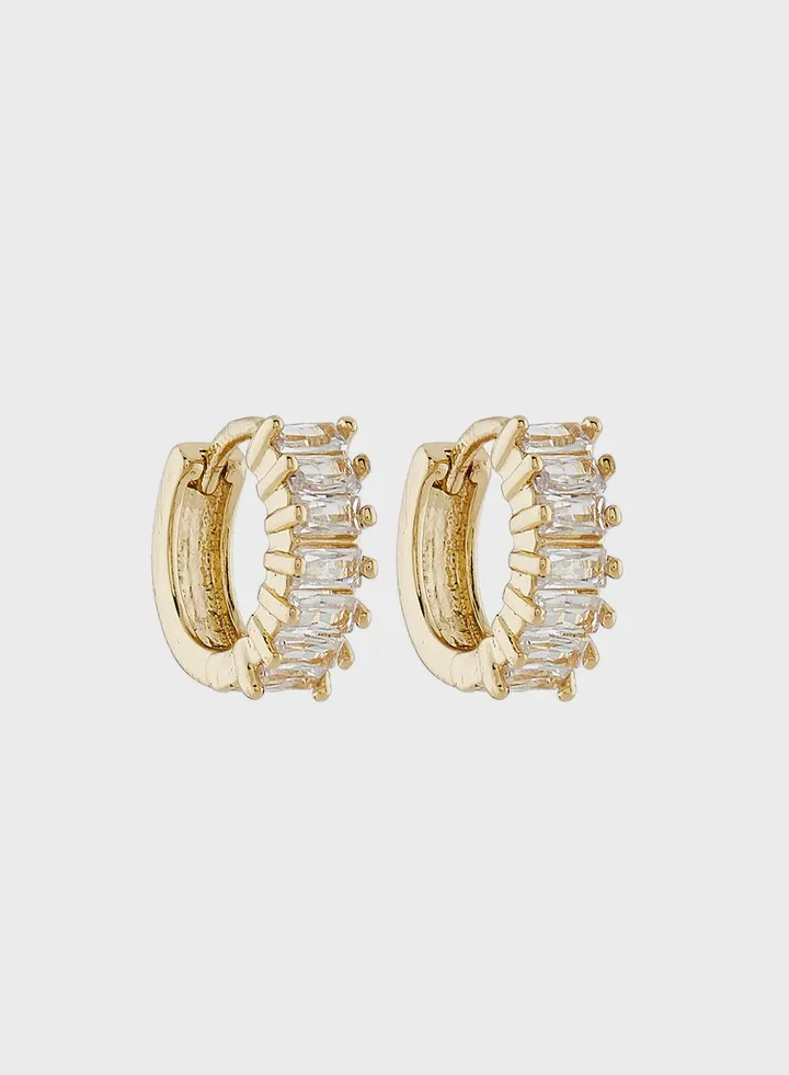 Cz Hoop Earrings