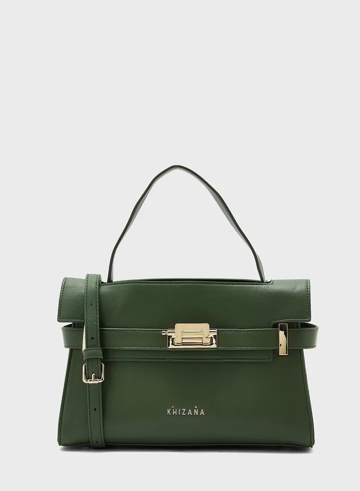 Clasp Satchel Bag