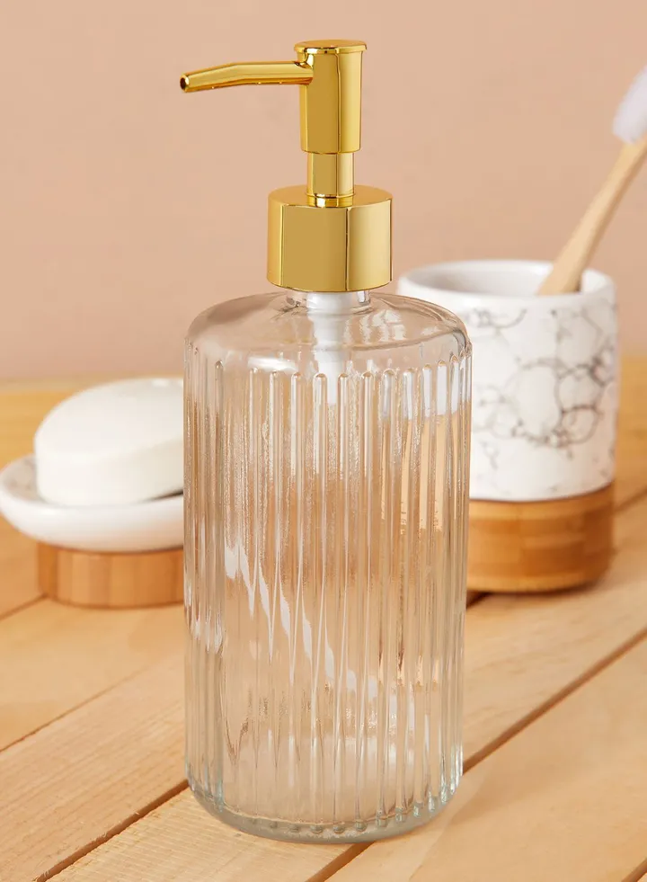 Clear Glass Soap Dispenser