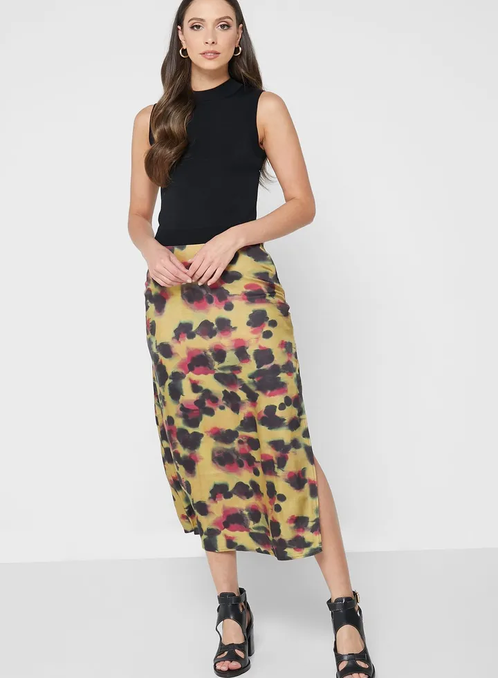 Sleeveless Dress With Skirt Detail