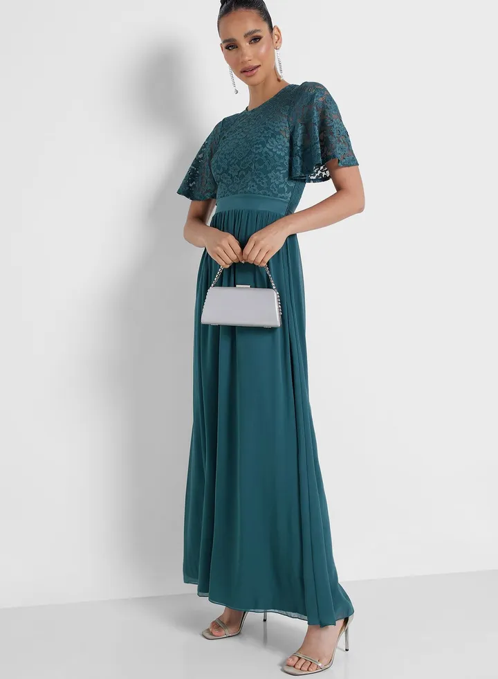 Lace Detail Hem Dress