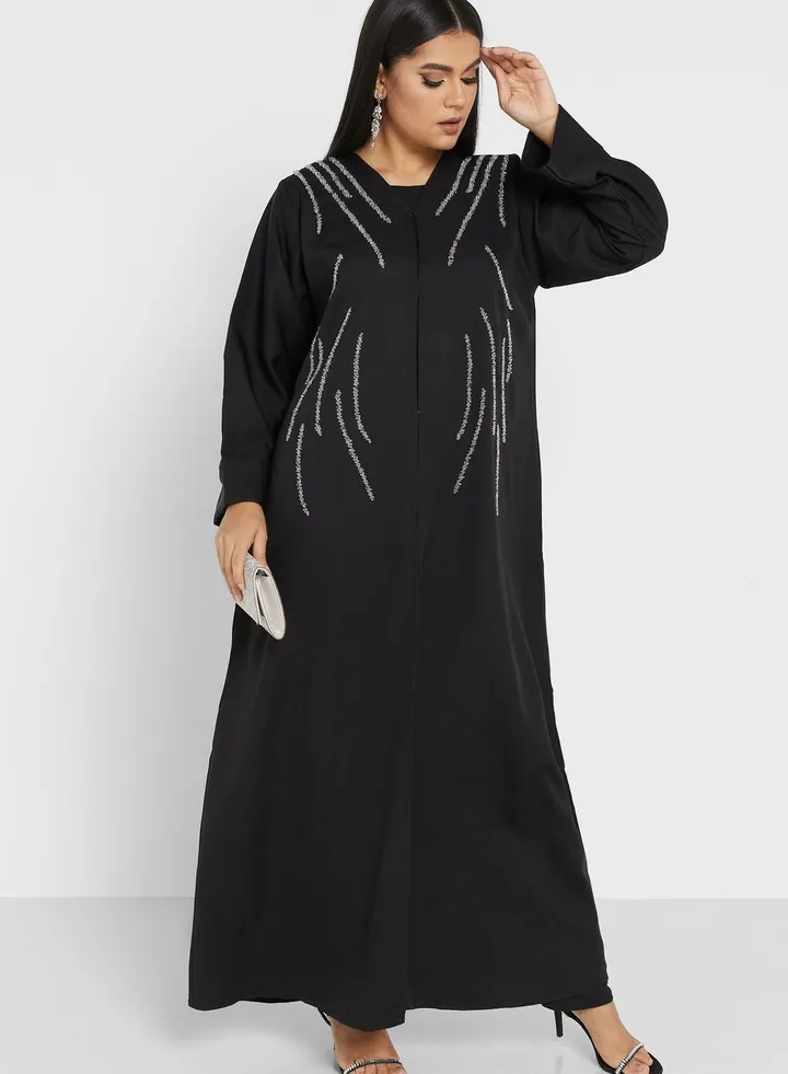 Embellished Detail Abaya