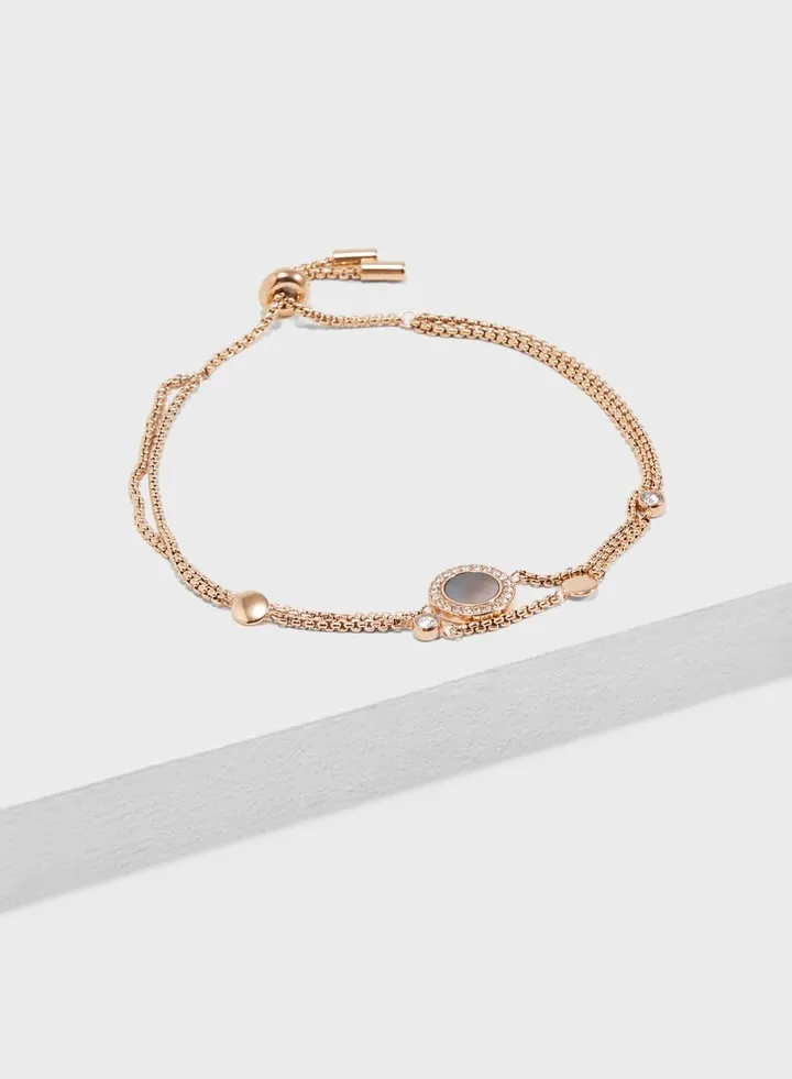 Stone Detailed Chain Bracelet