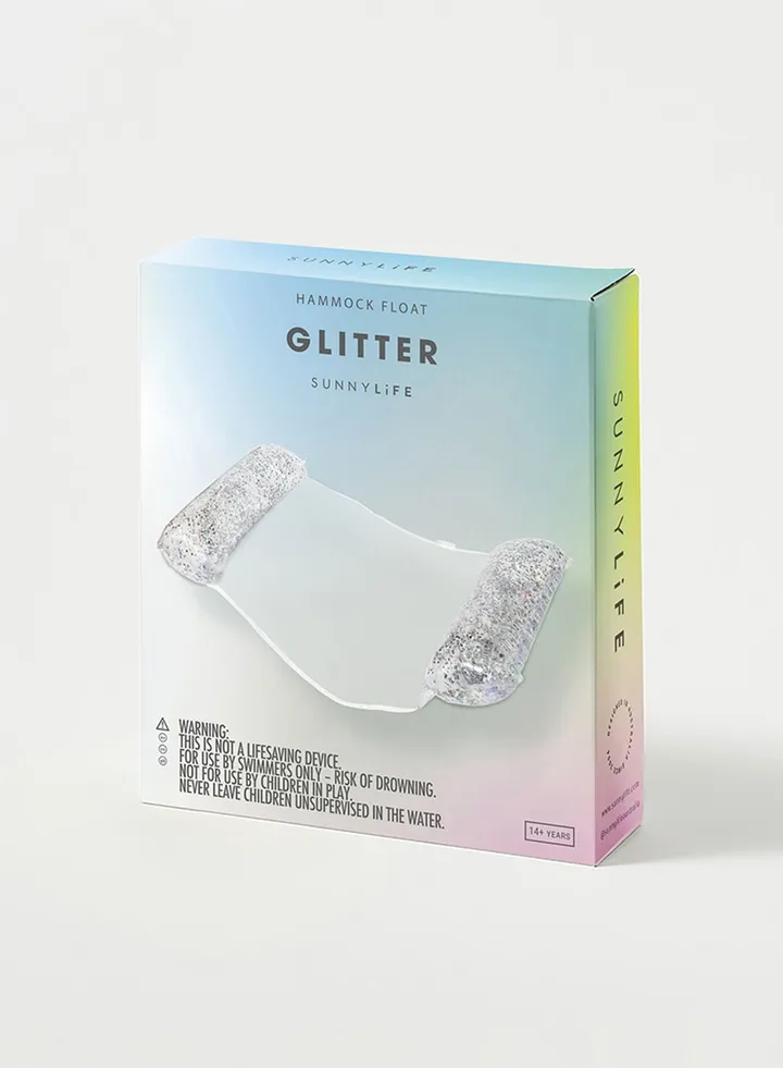 Glitter Hammock Inflatable Pool Float