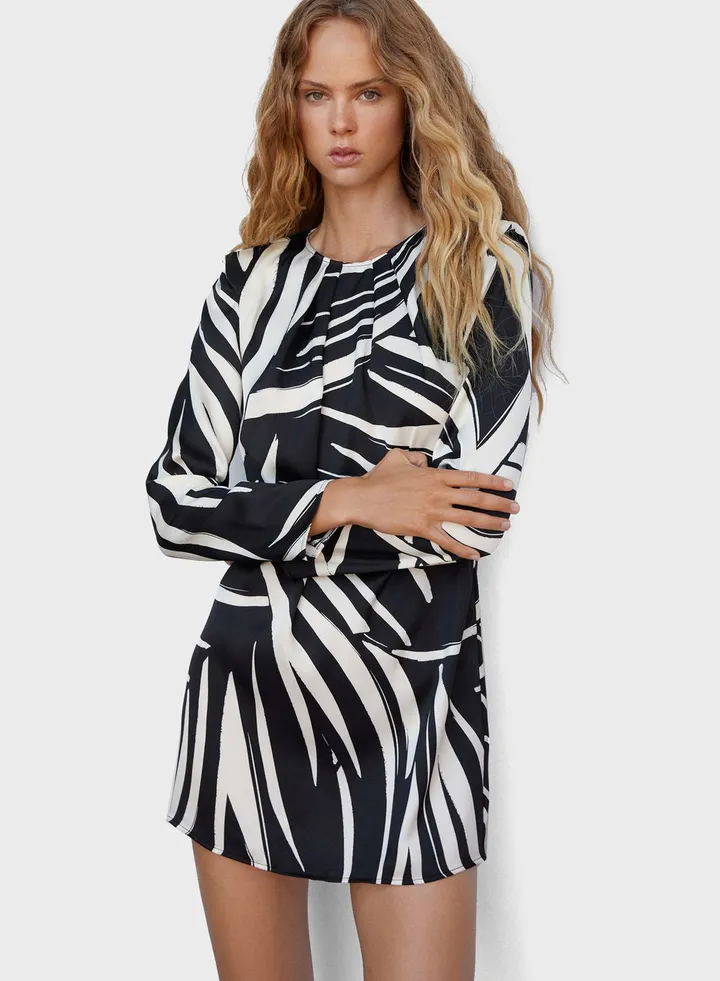Printed Knitted Dress