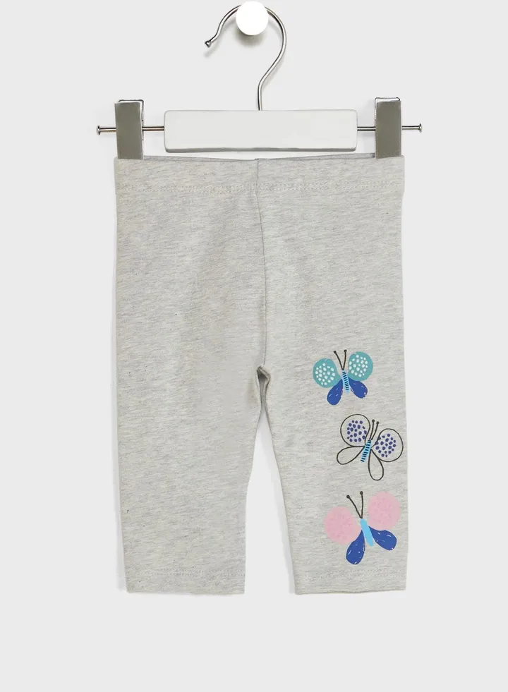 Kids Butterfly Printed Leggings