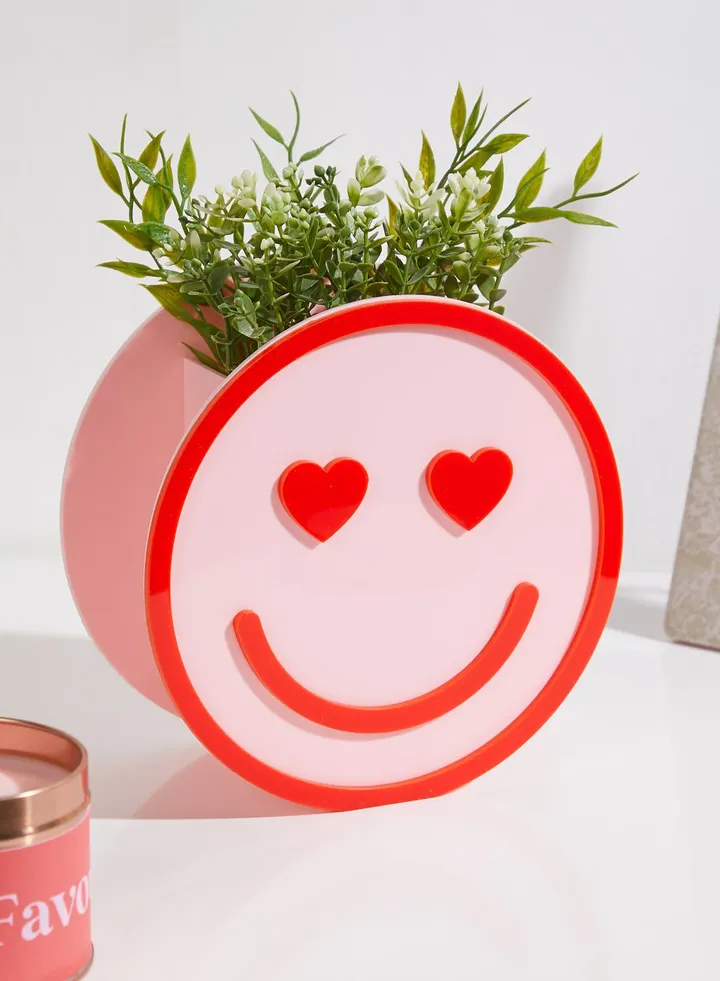 Heart Eye Happy Vase