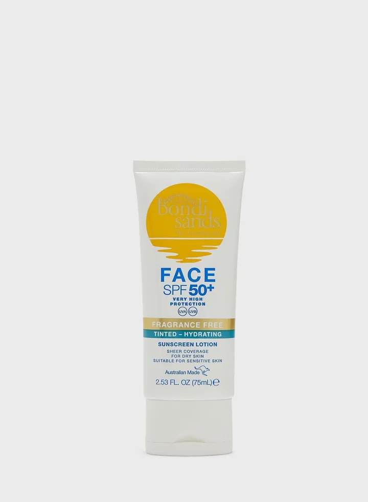 Bondi sands Face 50+ Fragrance Free Tinted-Hydrating - 75ML