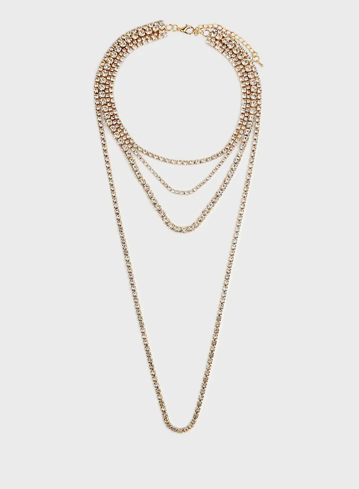 Layered Diamante Necklace