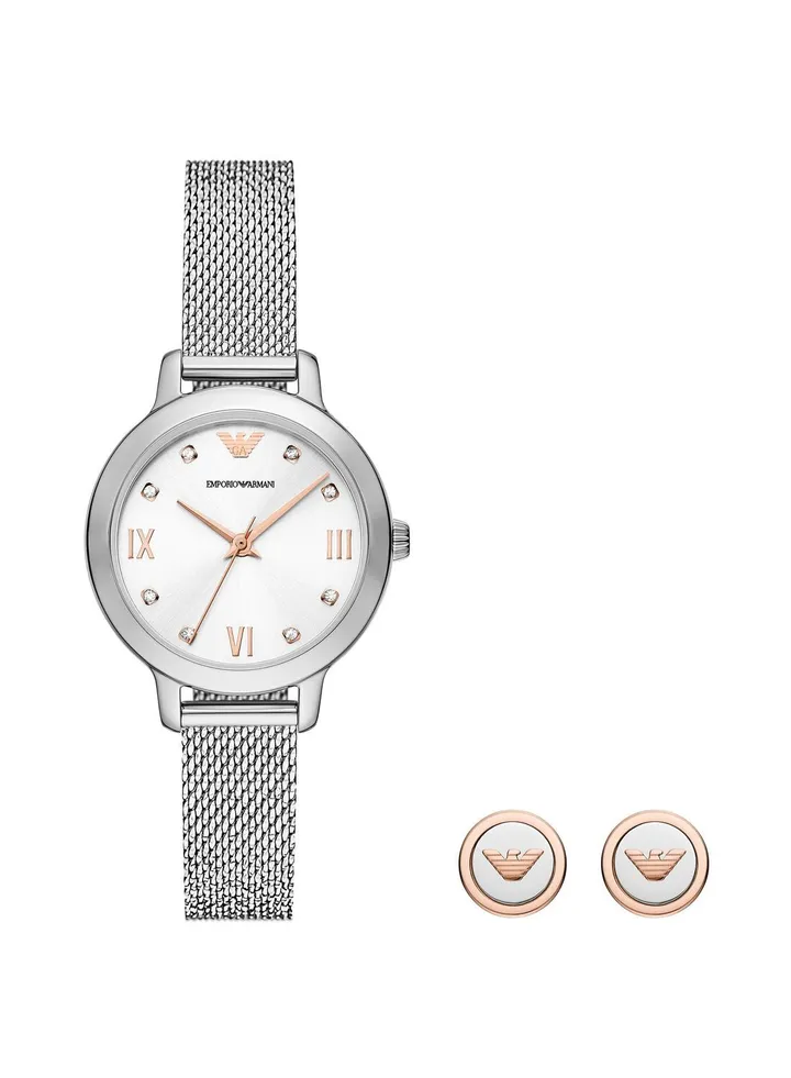 Cleo Analog Watch + Earrings Set