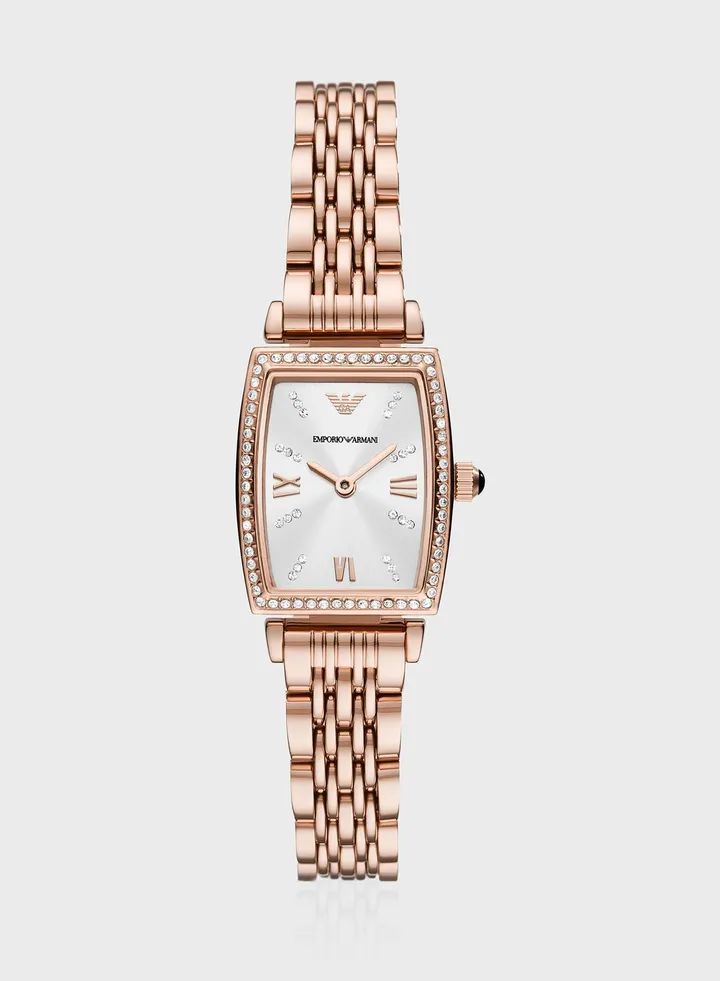 Classic Steel Strap Analog Watch