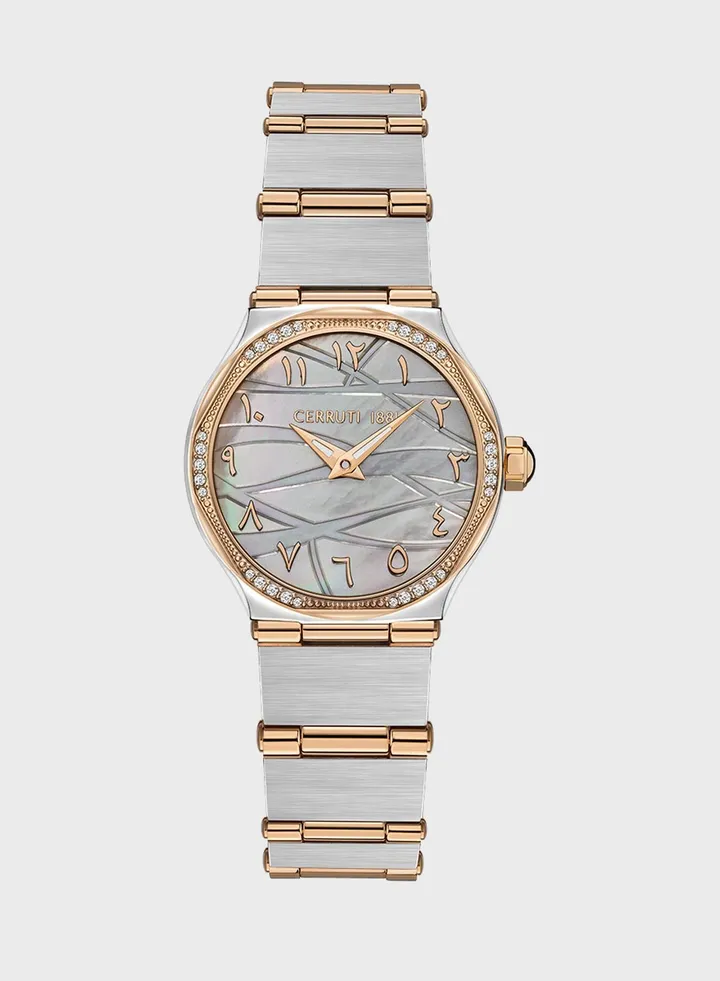 Steel Strap Analog Watch