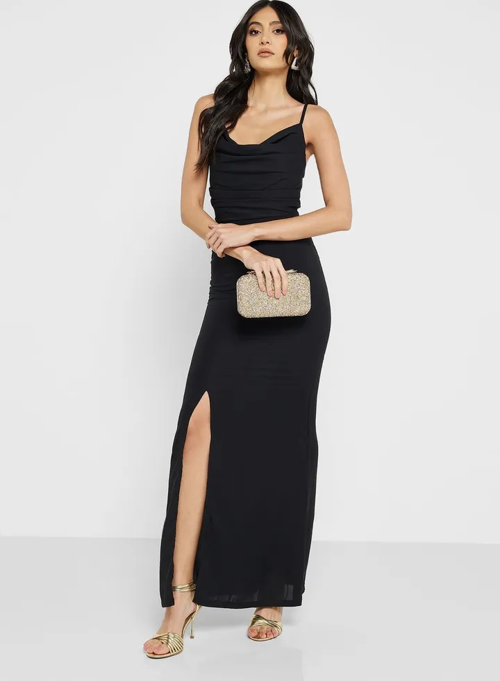 Strappy Dress With Slit
