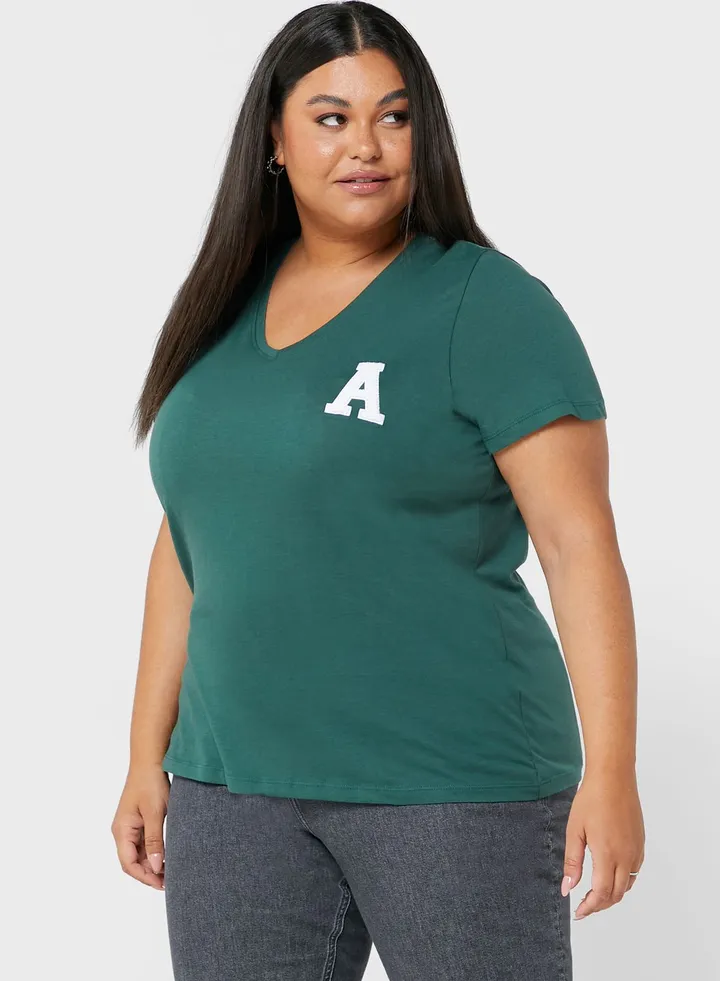 V-Neck Logo T-Shirt