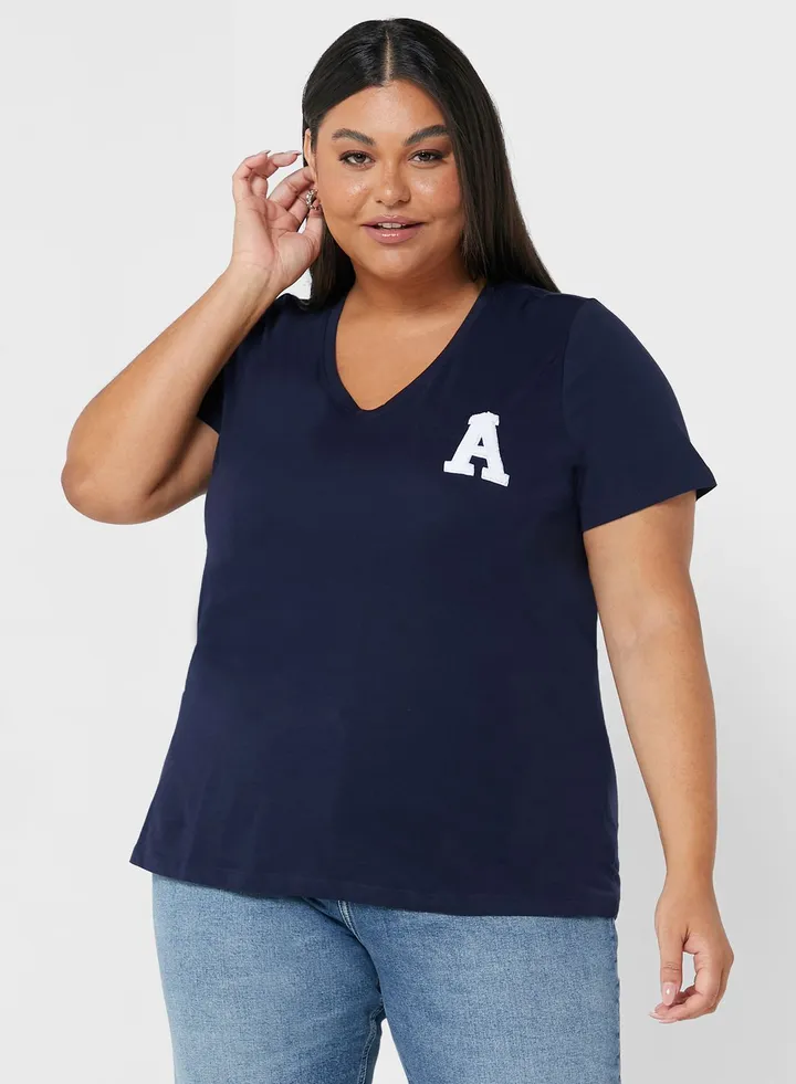 V-Neck Logo T-Shirt
