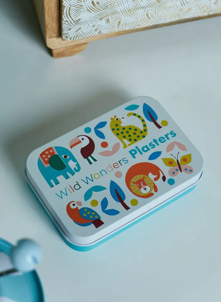 Pack Of 30 Wild Wonders Plasters In A Tin