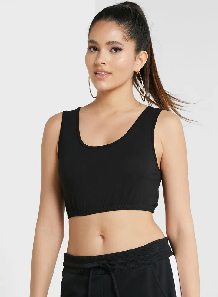 Crew Neck Crop Top