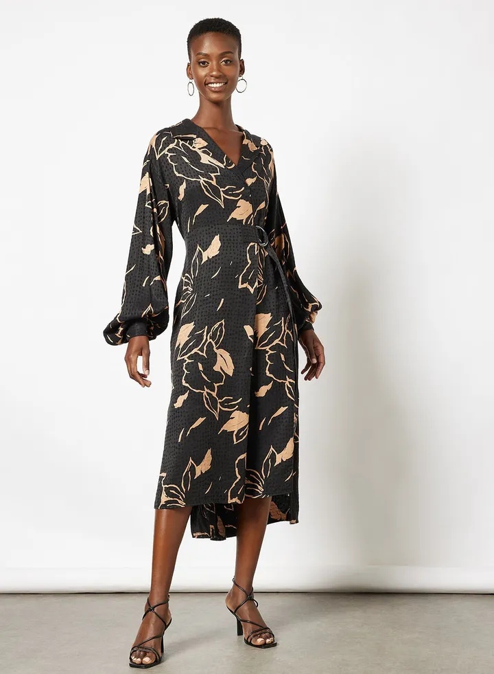Diaanna Floral Print Wrap Dress