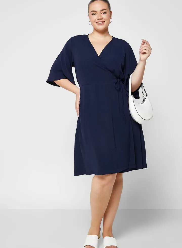 Tie Detail Wrap Dress
