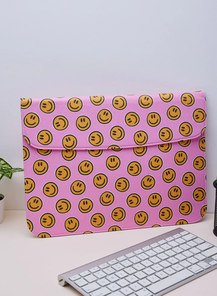 Happy Smiley Laptop Sleeve