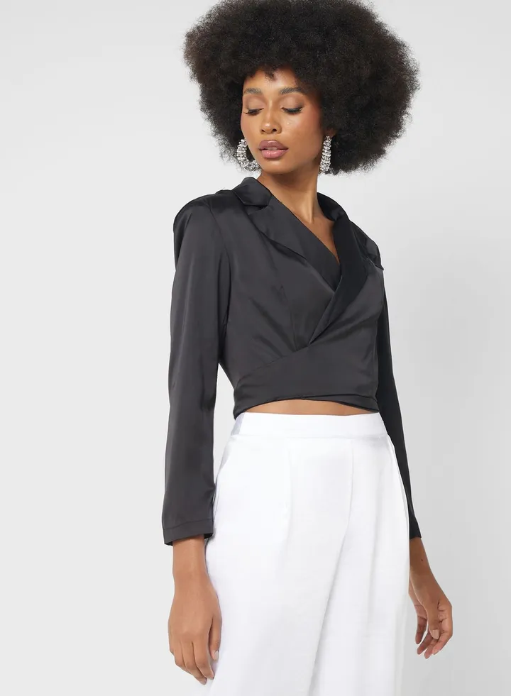 Blazer With Tie Detail