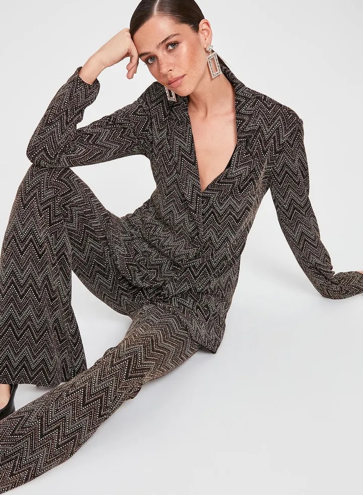 Printed Blazer