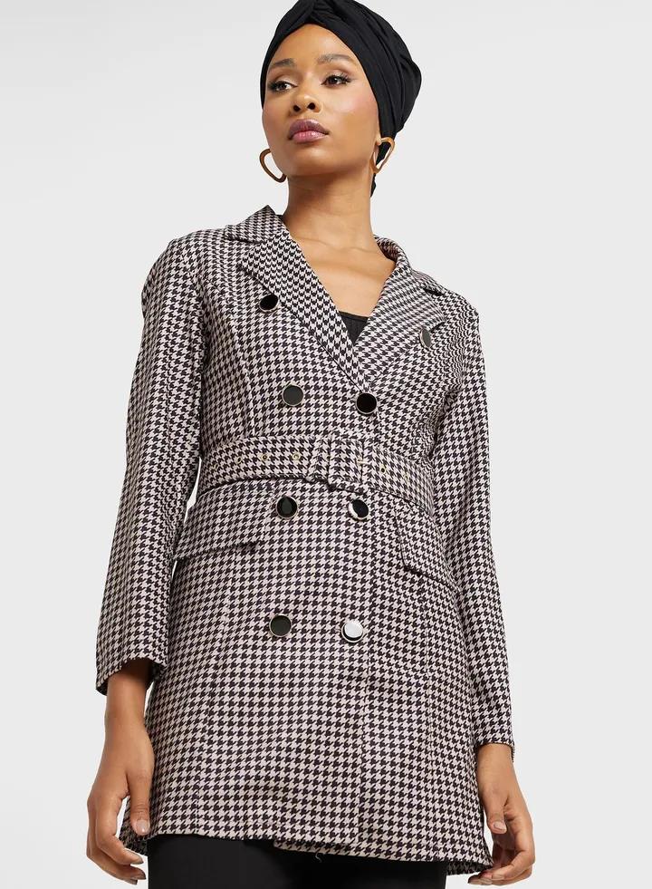 Double Breasted Lapel Coat